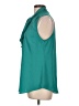Van Heusen 100% Polyester Teal Sleeveless Blouse Size L - photo 5