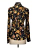 Charlotte Russe 100% Polyester Floral Black Long Sleeve Blouse Size S - photo 2