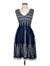 Max Studio Argyle Aztec Or Tribal Print Blue Cocktail Dress Size XS - photo 1