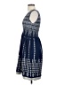 Max Studio Argyle Aztec Or Tribal Print Blue Cocktail Dress Size XS - photo 5