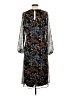 Calvin Klein Floral Black Casual Dress Size 10 - photo 2
