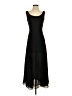 Ann Taylor 100% Polyester Solid Black Casual Dress Size 2 - photo 1