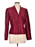 Ann Taylor 100% Silk Solid Burgundy Jacket Size 10 - photo 1
