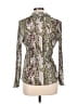 Carroll Reed 100% Polyester Animal Print Green Long Sleeve Blouse Size 8 - photo 2