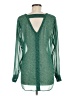 CAbi Green Long Sleeve Blouse Size M - photo 2