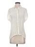 Trouve Ivory Short Sleeve Blouse Size S - photo 1