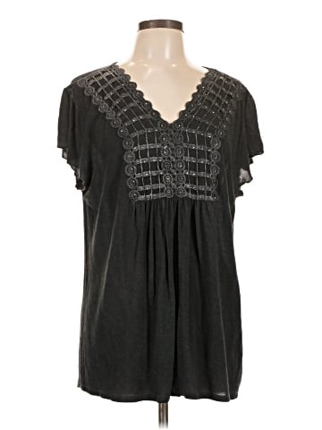 One World Short Sleeve Blouse (view 1)