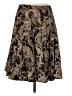 Worthington 100% Polyester Paisley Brown Casual Skirt Size 6 - photo 1