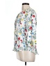 St. John's Bay Floral White 3/4 Sleeve Blouse Size L - photo 5