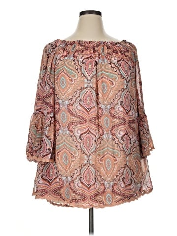 Paisley Vine 3/4 Sleeve Blouse (view 1)