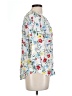 St. John's Bay Floral White 3/4 Sleeve Blouse Size L - photo 4