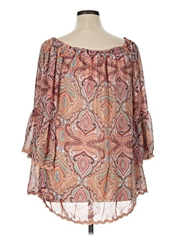 Paisley Vine 3/4 Sleeve Blouse (view 2)