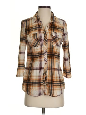 Eden & Olivia 3/4 Sleeve Button-Down Shirt (view 1)