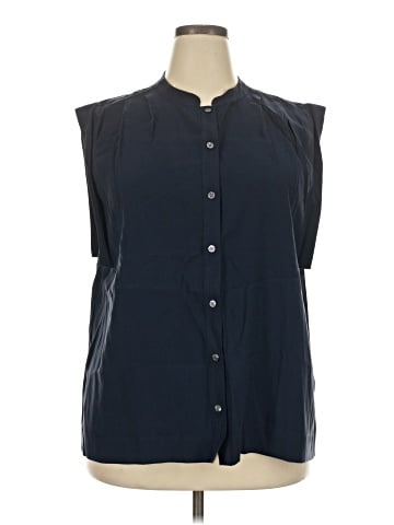 Banana Republic Factory Store Sleeveless Button-Down Shirt (view 1)