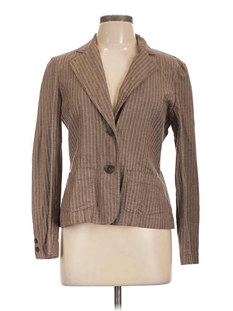 Pre-owned Rafaella Blazer Jacket In Tan