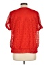 Sag Harbor 100% Polyester Red Short Sleeve Blouse Size L - photo 2