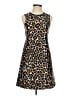 J.Crew Animal Print Brown Cocktail Dress Size 00 - photo 1