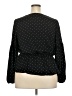 Morgan Taylor 100% Polyester Polka Dots Black Long Sleeve Blouse Size 3X - photo 2