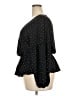 Morgan Taylor 100% Polyester Polka Dots Black Long Sleeve Blouse Size 3X - photo 5