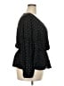 Morgan Taylor 100% Polyester Polka Dots Black Long Sleeve Blouse Size 3X - photo 4