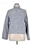 Rachel Zoe Tweed Blue Turtleneck Sweater Size XL - photo 1