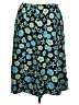 Cleo 100% Polyester Paisley Teal Casual Skirt Size 12 - photo 1