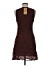 Lapis 100% Rayon Hearts Brown Casual Dress Size M - photo 2