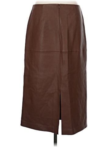 Lafayette 148 New York Faux Leather Skirt (view 2)