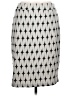 Renee C. Chevron-herringbone Gray Casual Skirt Size L - photo 1