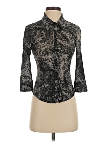 Bebe 3/4 Sleeve Button-Down Shirt (view 1)