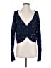 Express Stars Blue Cardigan Size XS - photo 1