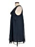 BCBGeneration 100% Polyester Solid Blue Casual Dress Size L - photo 5