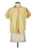 Everlane 100% Cotton Solid Yellow Short Sleeve Button-Down Shirt Size XS - photo 1