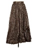 Zara 100% Polyester Paisley Brown Casual Skirt Size S - photo 1