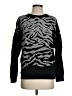 ALLSAINTS 100% Cotton Animal Print Black Pullover Sweater Size S - photo 1