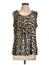 Anne Klein Brown Sleeveless Top Size L - photo 1