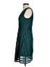 J.Crew 100% Polyester Chevron-herringbone Teal Cocktail Dress Size 0 - photo 5