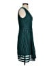 J.Crew 100% Polyester Chevron-herringbone Teal Cocktail Dress Size 0 - photo 4
