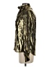 Express 100% Polyester Metallic Gold Long Sleeve Blouse Size XS - photo 5