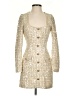 Gianni Bini 100% Polyester Tweed Ivory Cocktail Dress Size 0 - photo 1