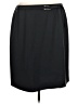 Emanuel Emanuel Ungaro 100% Polyester Solid Black Casual Skirt Size 24W - photo 1