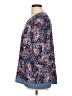 Ellen Tracy Blue 3/4 Sleeve Blouse Size L - photo 5