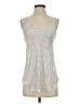Garnet Hill 100% Silk Silver Sleeveless Silk Top Size 0 - photo 1