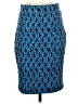 Leota Graphic Blue Casual Skirt Size S - photo 1