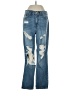 Aero 100% Cotton Hearts Blue Jeans Size 4 - photo 1