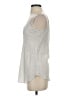 Garnet Hill 100% Silk Silver Sleeveless Silk Top Size 0 - photo 5