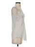 Garnet Hill 100% Silk Silver Sleeveless Silk Top Size 0 - photo 4