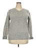 Carolyn Taylor Tweed Gray Pullover Sweater Size 2X - photo 1