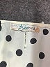 Freebird 100% Polyester Polka Dots White Cocktail Dress Size M - photo 7