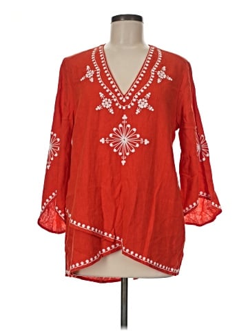 Karen Kane 3/4 Sleeve Blouse (view 1)